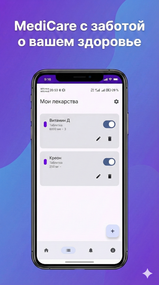 Список лекарств